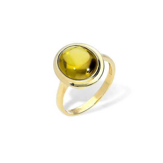 Dámsky prsteň so syntetickým olivínom